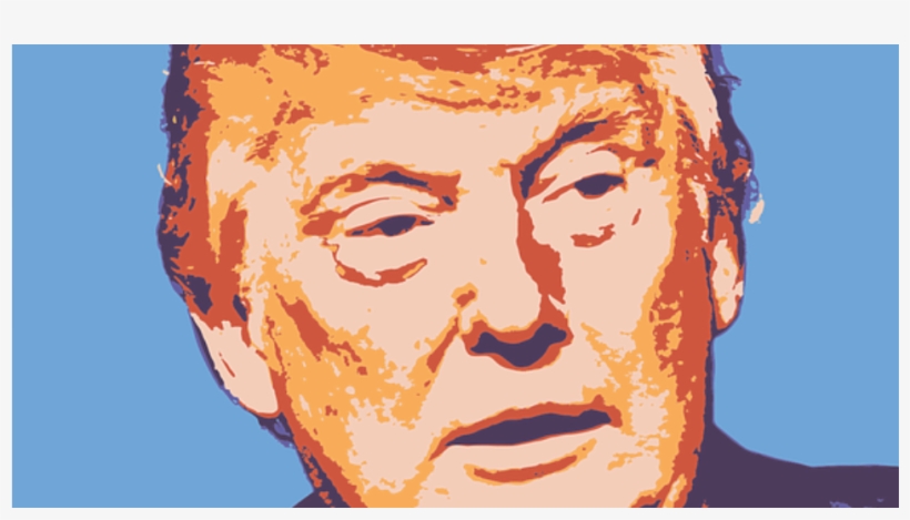 Donald Trump Portrait Art Picture On Stretched Canvas,, transparent png download