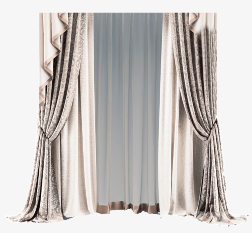 Gray Curtain Png Element - Portable Network Graphics, transparent png download