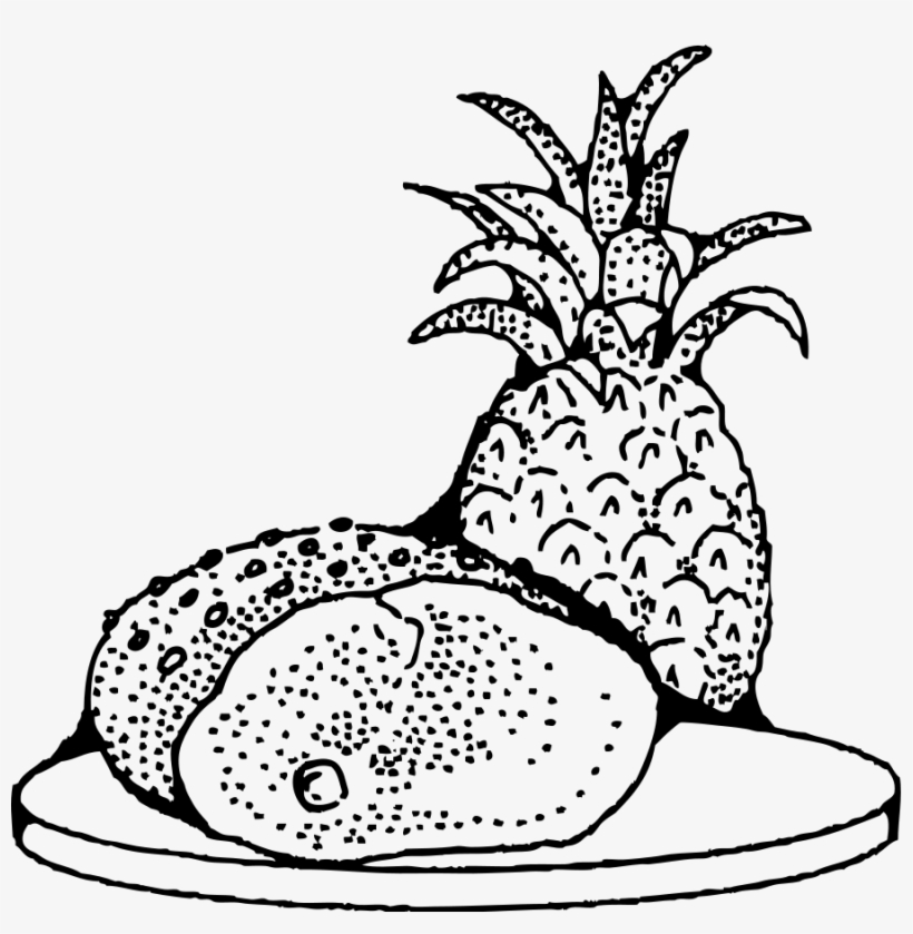 How To Set Use Ham With Pineapple Clipart, transparent png download