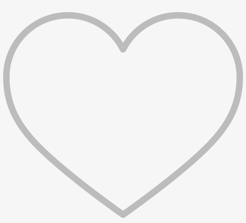 Heart Svg Line - Heart Coloring Page, transparent png download