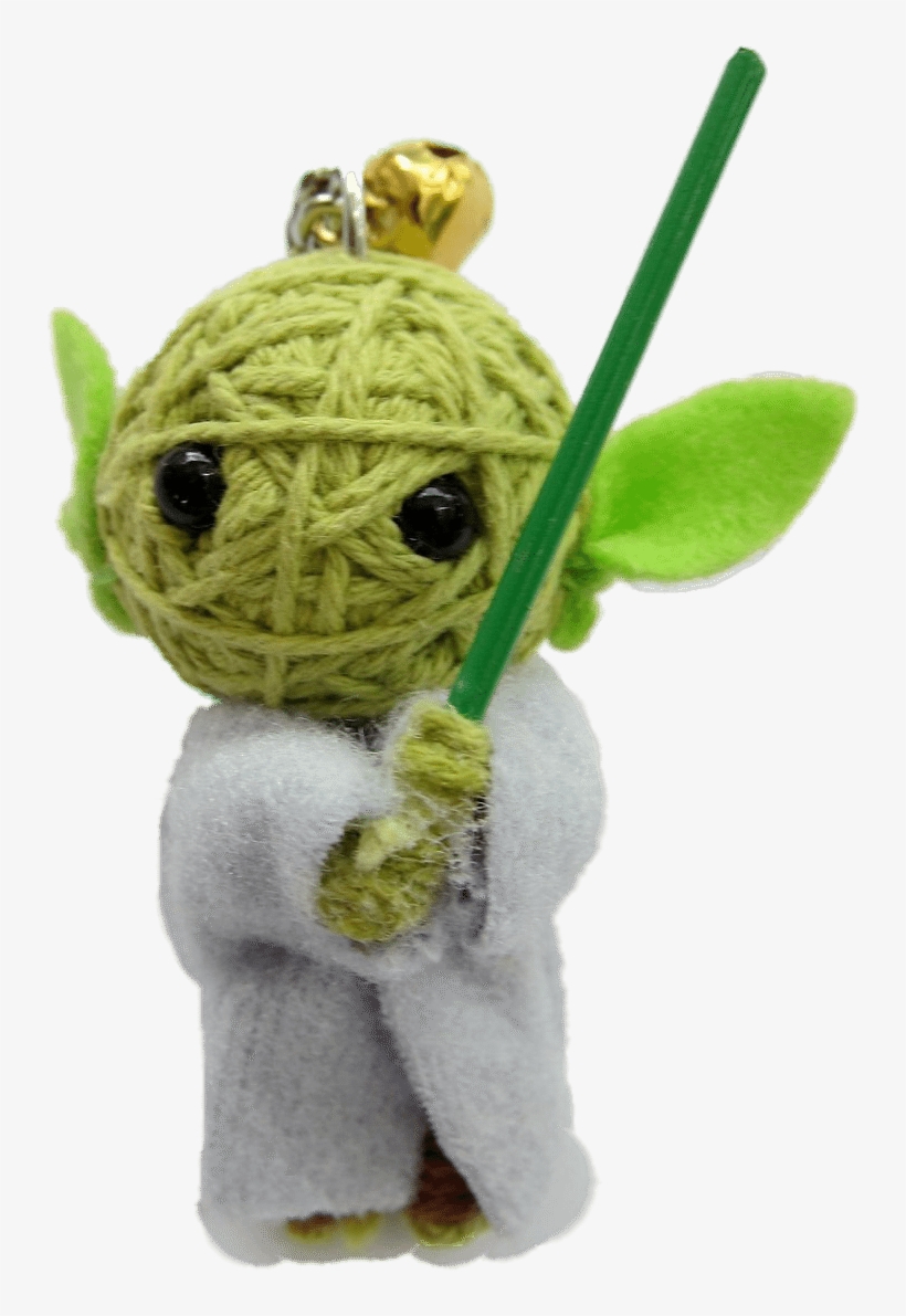 Yoda - Yoda - String Doll World Green Elf Voodoo String Doll Keychain, transparent png download