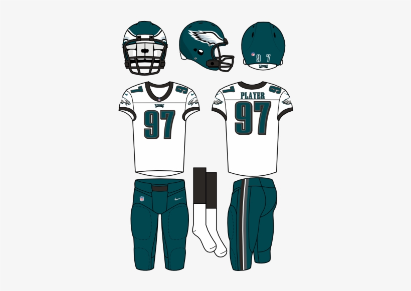 Philadelphia Eagles - New Orleans Saints Road Uniform, transparent png download