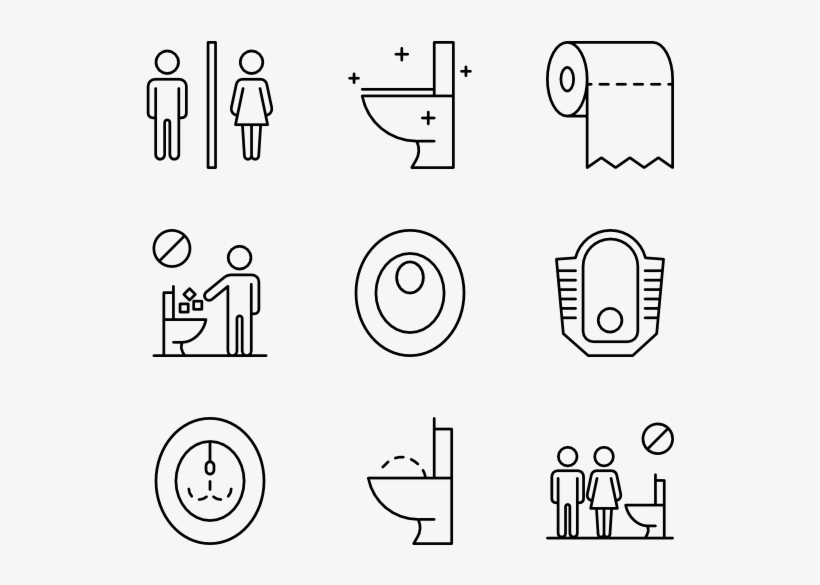 Toilet - Dental Font, transparent png download