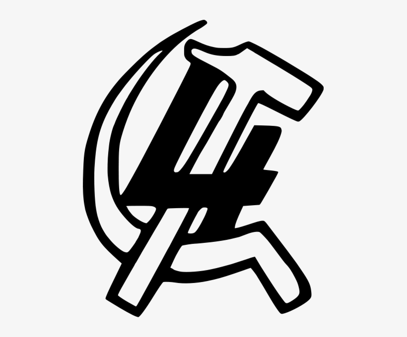 Logo Of The Fourth International - Hammer And Sickle With A 4, transparent png download