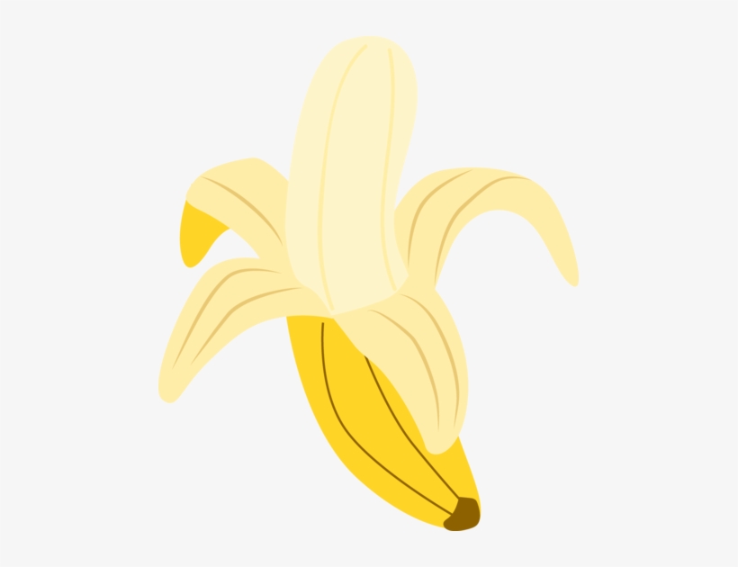 Banana Clipart - Peeled Banana Clipart, transparent png download