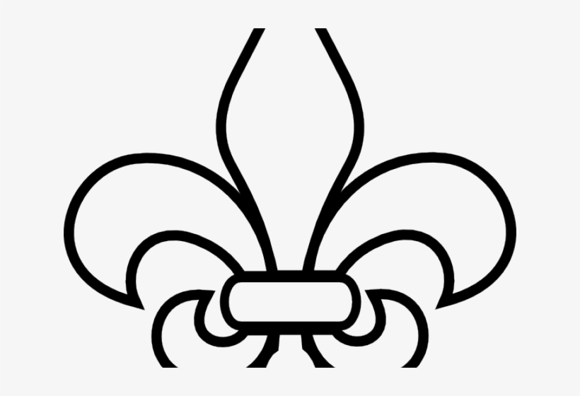 Fleur De Lis Outline - Flor De Lis Png, transparent png download