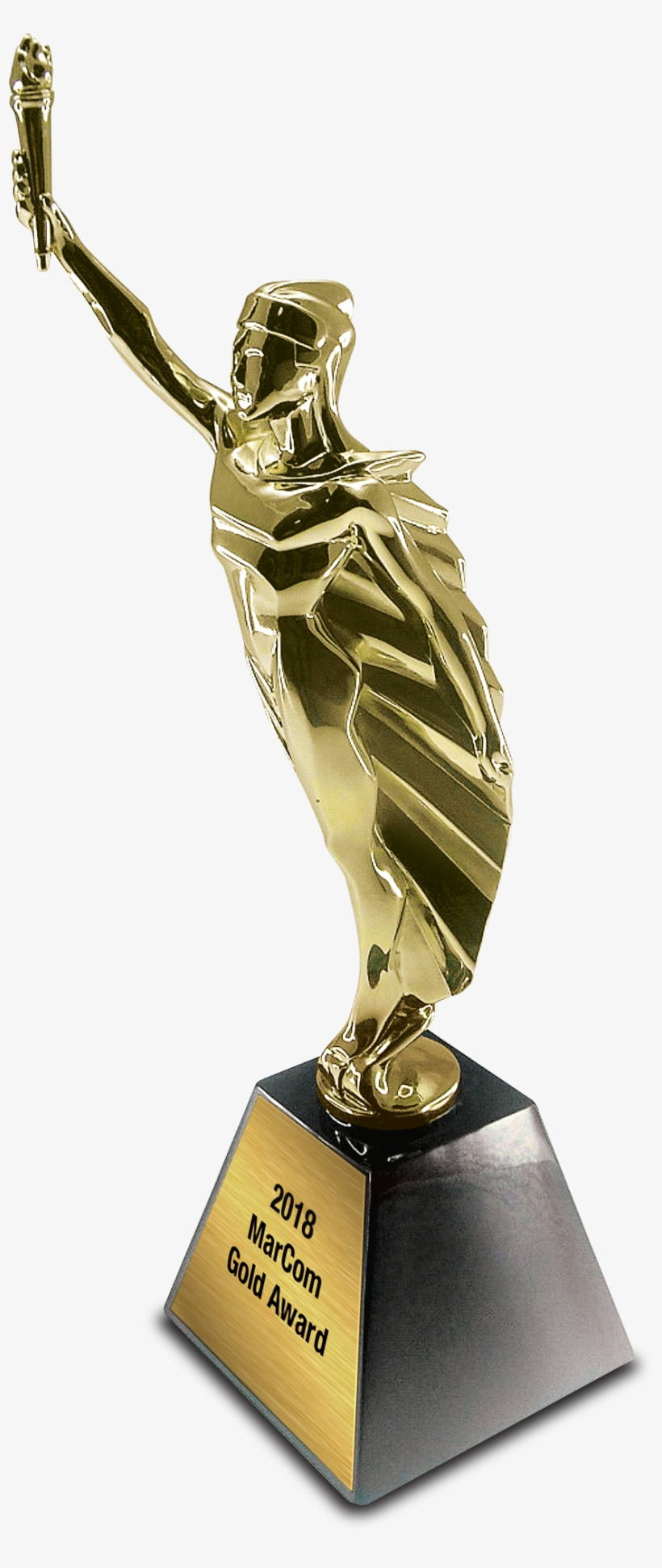 Gold Award Statuette Jpeg / Png - Marcom Award Gold 2015, transparent png download