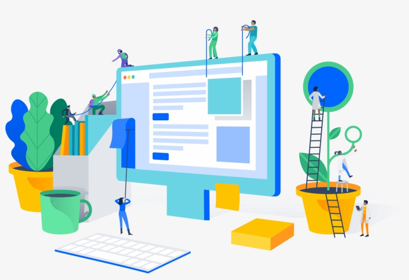 They Supply On-line Businesses, Technology Consultants, - Landing Page Illustrations, transparent png download
