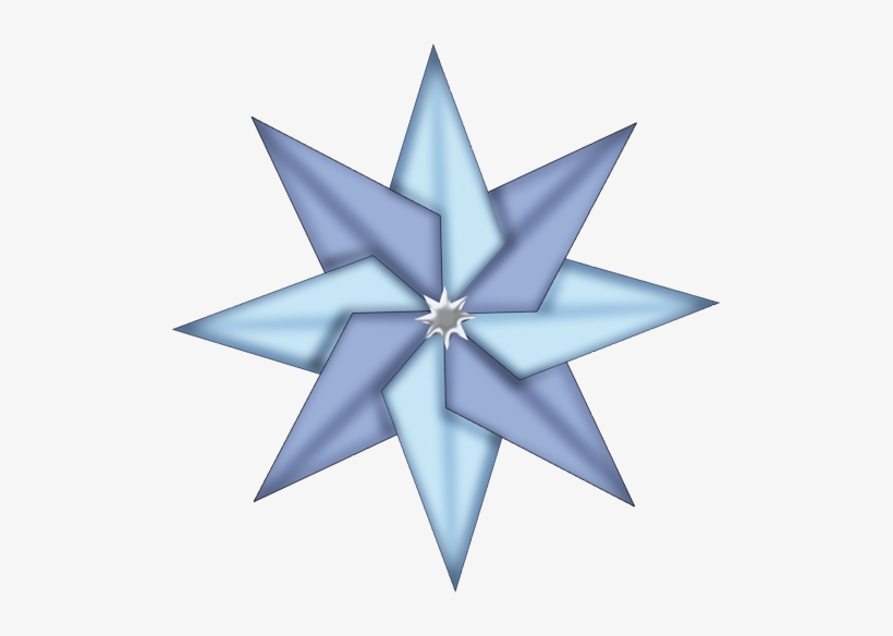 Christmas Blue Star Ornament Png Clipart - Clip Art Christmas Star, transparent png download