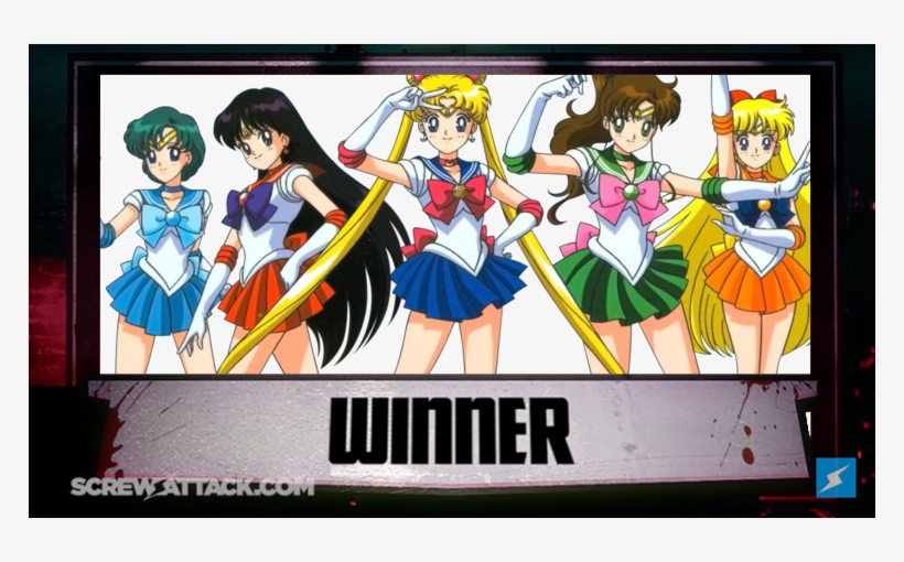 The Winner Is Sailor Moon - Sailor Moon And Scouts, transparent png download