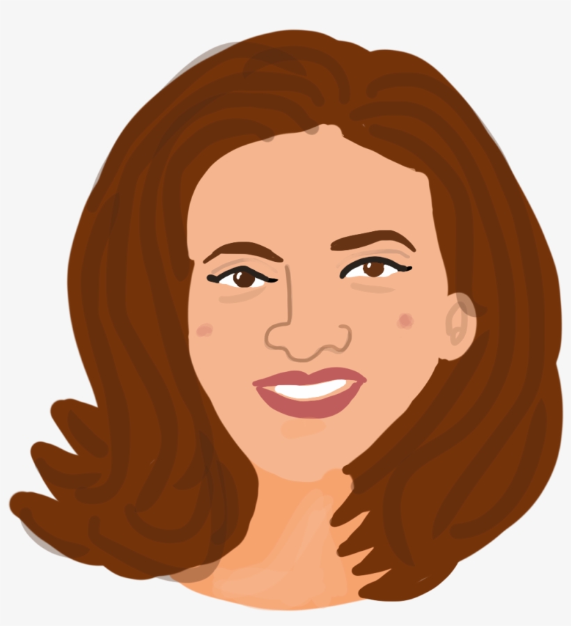 Sheryl Sandberg Head Portrait - Sheryl Sandberg Vector, transparent png download