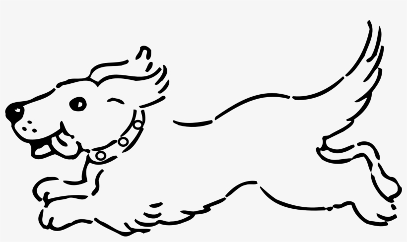 Bones Drawing Color - Dog Black And White Clip Art, transparent png download