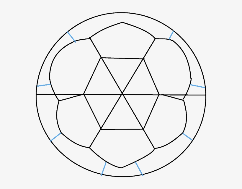 How To Draw Soccer Ball - Drawing, transparent png download