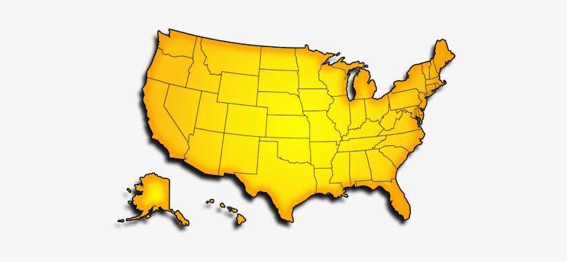 Find Crest Electronics Video Security Dealers - Gold Map Usa Transparent, transparent png download