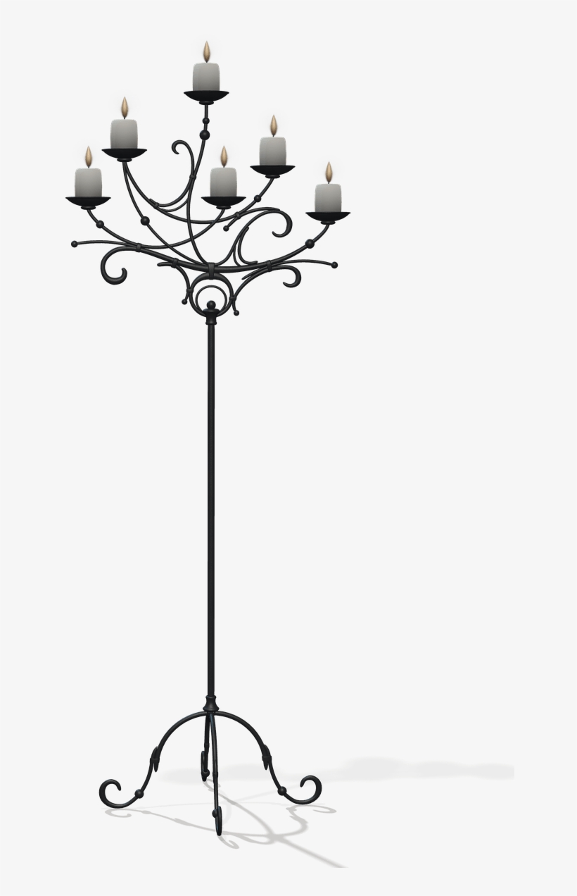 Candles On Stand - Portable Network Graphics, transparent png download