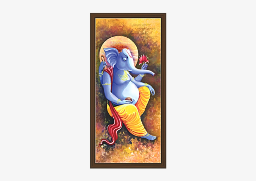 Ganesh Paintings - Drawing, transparent png download