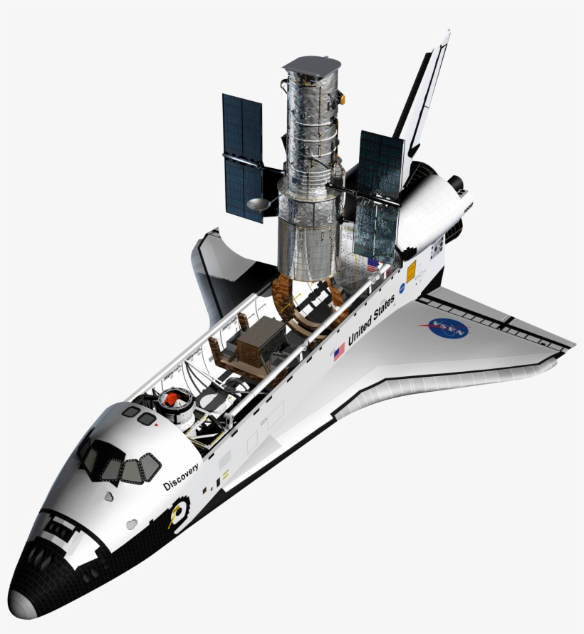 Shuttle In Space - Support Vehicles Of The International Space Station, transparent png download