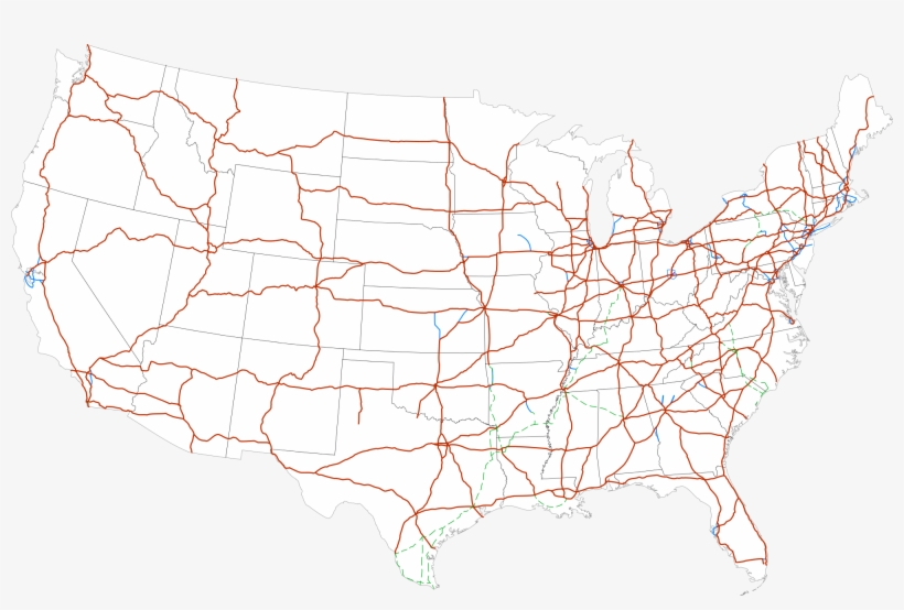 Washington State Travel Alerts - United States Highway Networks, transparent png download