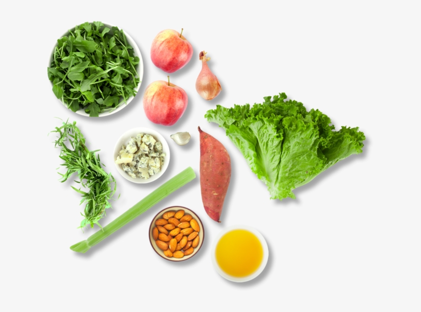 Chopped Salad With Apples, Sweet Potato, Blue Cheese - Apple, transparent png download
