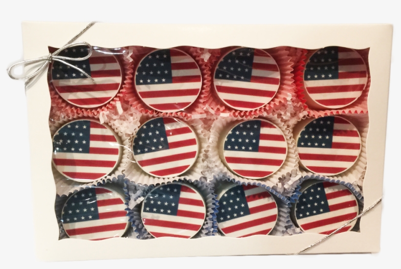 American Flag Chocolate Covered Oreo Gift Box, transparent png download