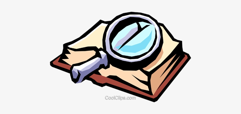 Magnifying Glass With Book Royalty Free Vector Clip - Tecnicas De Investigacion Documental, transparent png download