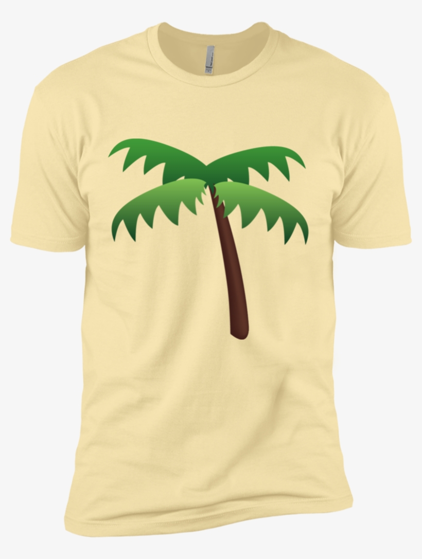 Palm Tree Emoji Nl3600 Next Level Premium Short Sleeve - Emoji Palm Trees, transparent png download