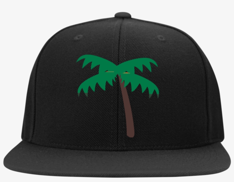 Palm Tree Emoji Stc19 Sport Tek Flat Bill High Profile - Baseball Cap, transparent png download