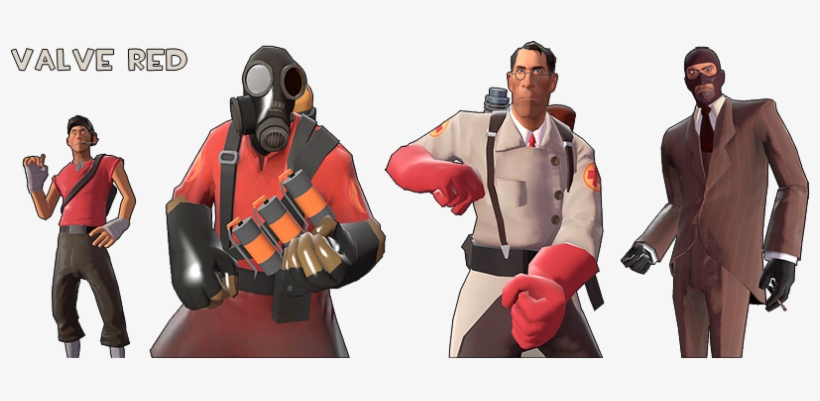Hover These Images With The Mouse To Compare Between - Tf 2 Characters, transparent png download