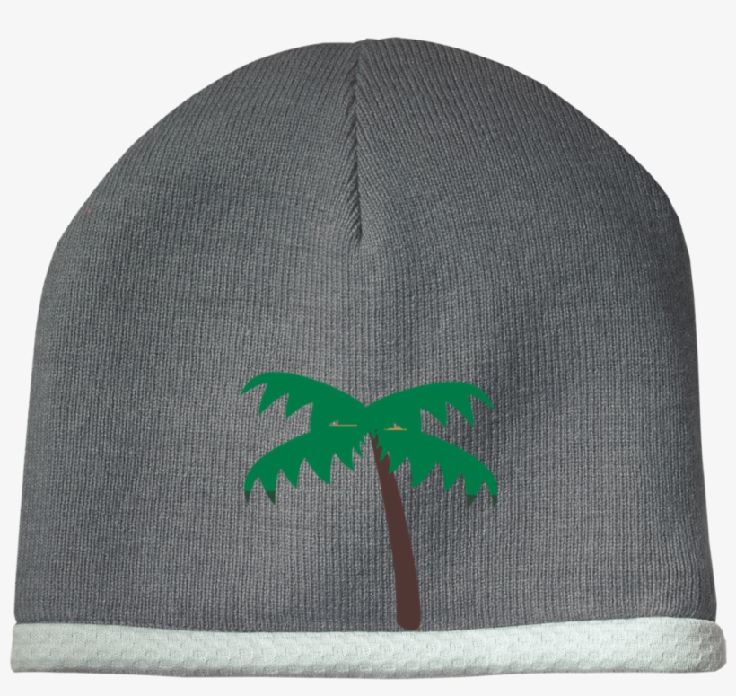 Palm Tree Emoji Stc15 Sport-tek Performance Knit Cap - Pizza Time Stc15 Sport-tek Performance Knit Cap, transparent png download