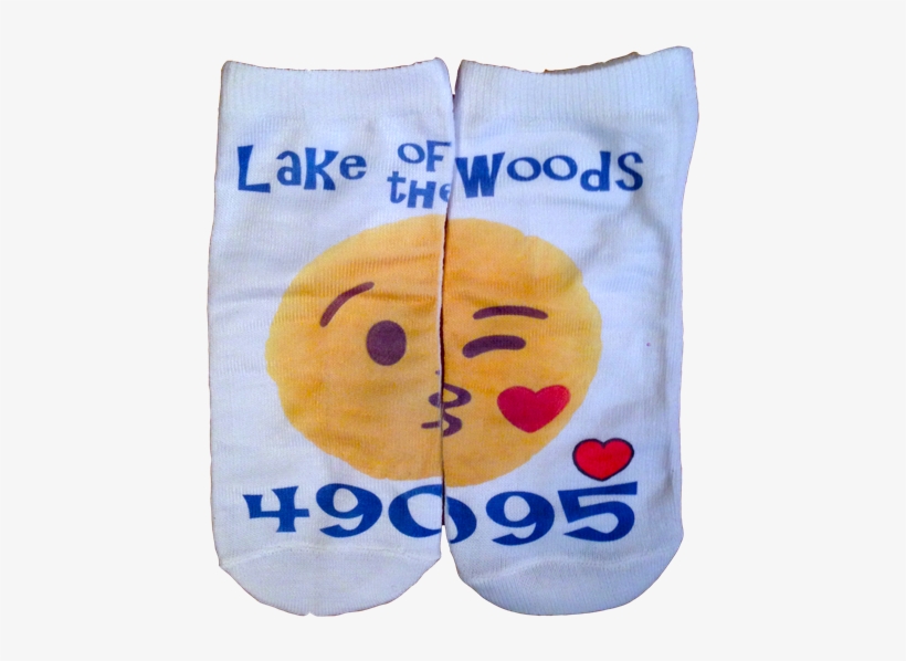 Kiss Emoji Camp Socks - Sock, transparent png download