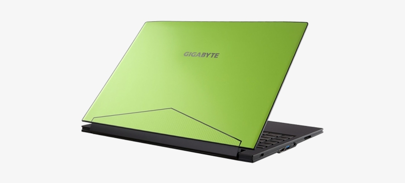 Gigabyte Aero 14 Laptop Green Left Back - Excaliberpc Gigabyte Aero 14wv7-gn4 (i7-7700hq, 16gb, transparent png download