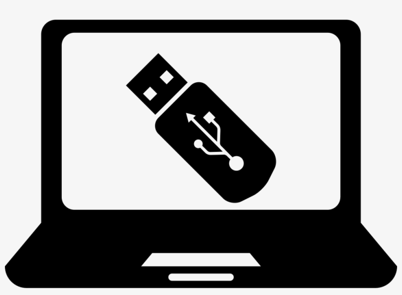 Laptop Back Png - Technology Logo Black And White, transparent png download