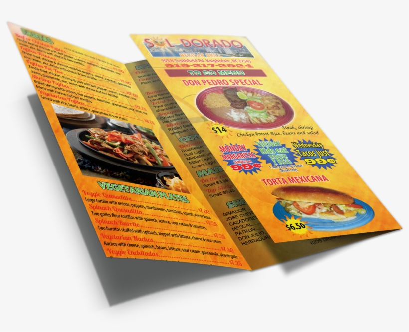 5″ X 11″ Brochure / Menu - Brochure Png, transparent png download