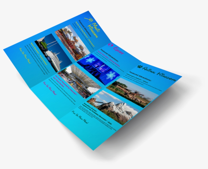 Inside Disney Brochure, transparent png download