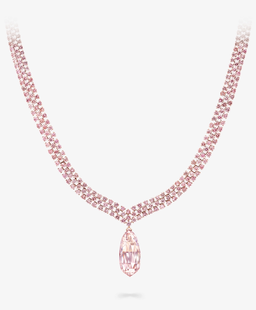 Pink Diamond Necklace 57 94 Cts Graff In - Necklace, transparent png download