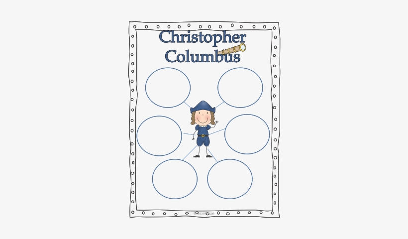 Christopher Columbus Bubble Map, transparent png download