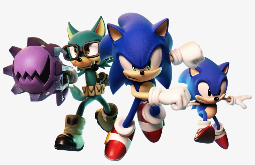 Sonic Forces Avatar, Sonic And Classic Sonic Key Artwork, transparent png download