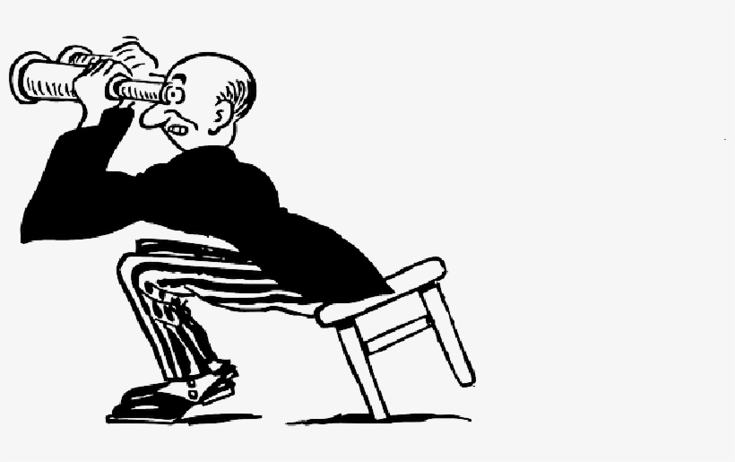 Mb Image/png - Person With Binoculars Cartoon, transparent png download