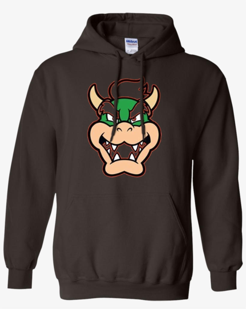Nintendo Super Mario Bowser Pocket Face Graphic T-shirt - Hoodie, transparent png download