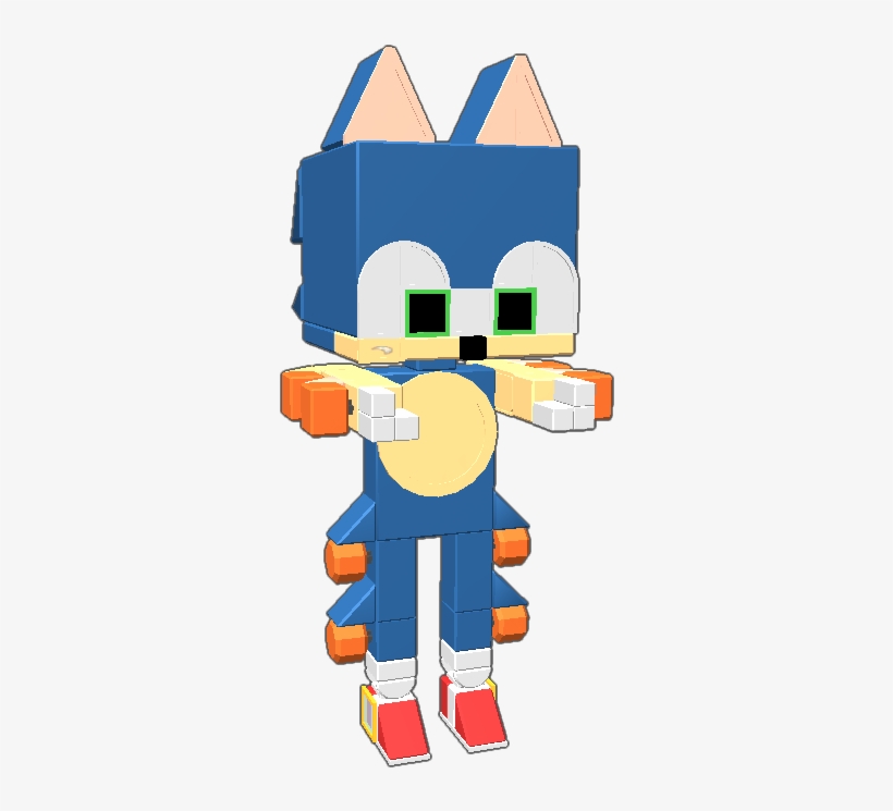 This Is The Sonic I First Used For Sonic Forces Demo - Cartoon, transparent png download