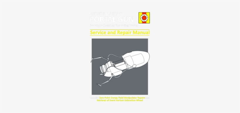 Portal Gun Service And Repair Manual - Poster, transparent png download