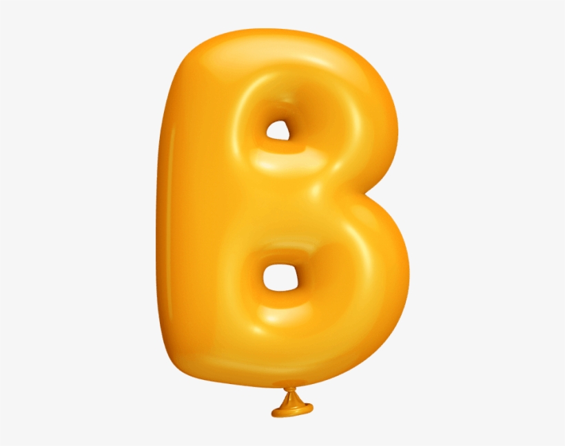 Yellow Balloon Font - Balloon Letter Font Png, transparent png download