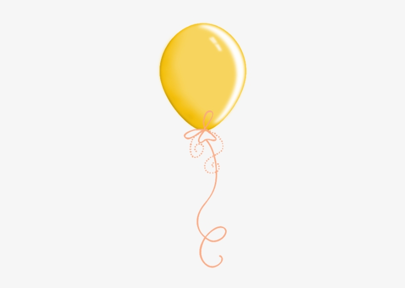 Yellow Balloon Happy Birthday, Birthday Doodle, Birthday - Yellow Balloon Clipart Transparent, transparent png download