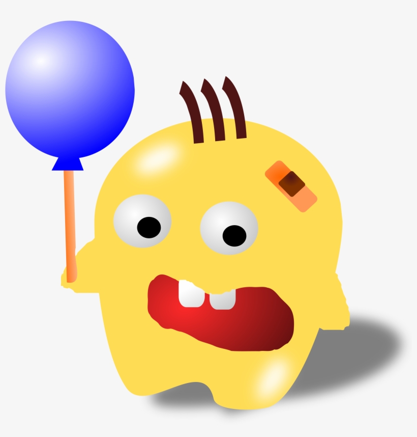 This Free Icons Png Design Of Monster With A Balloon, transparent png download