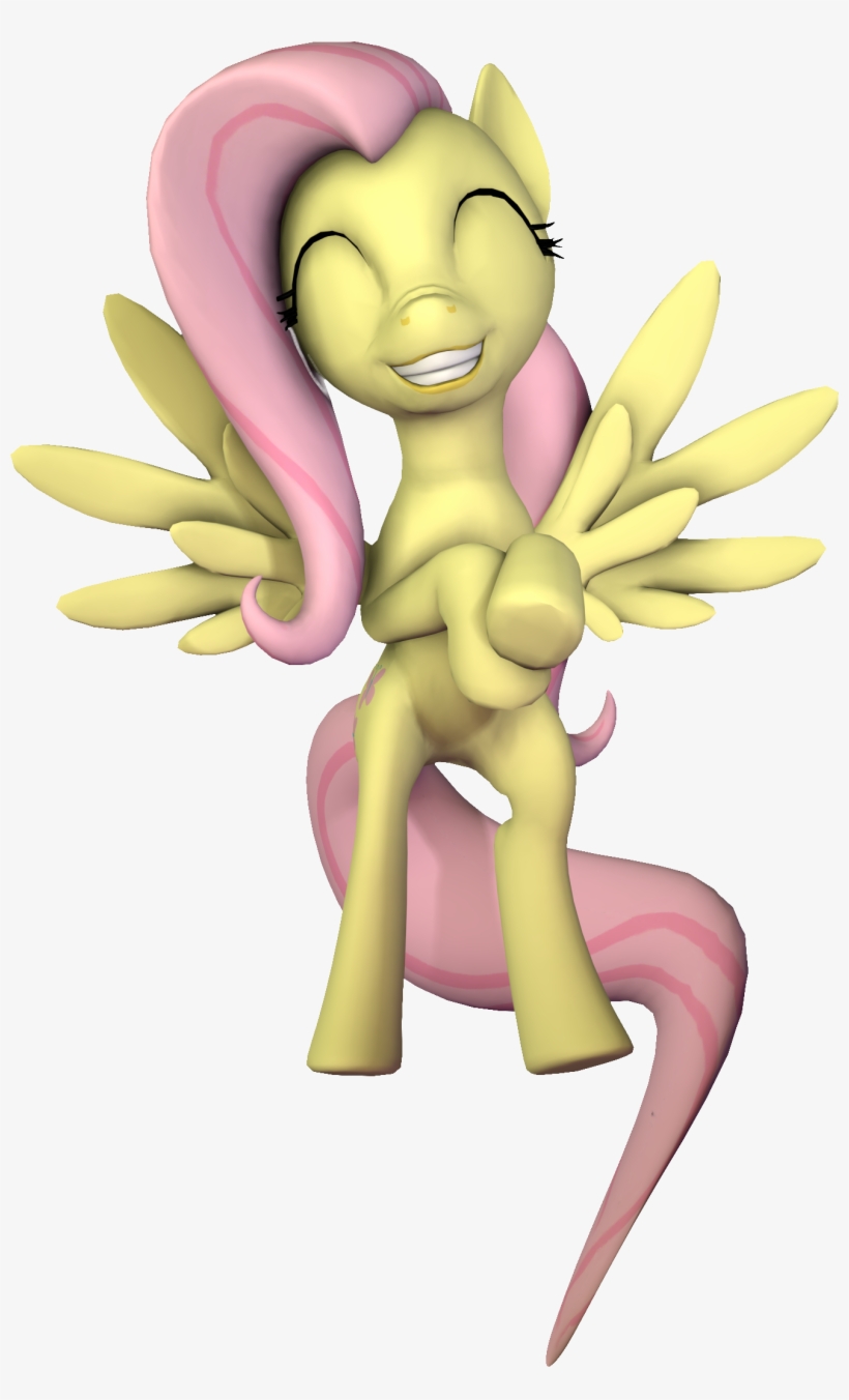 Happy Fluttershy By Epiclper On Deviantart - My Little Pony Fluttershy Sfm, transparent png download