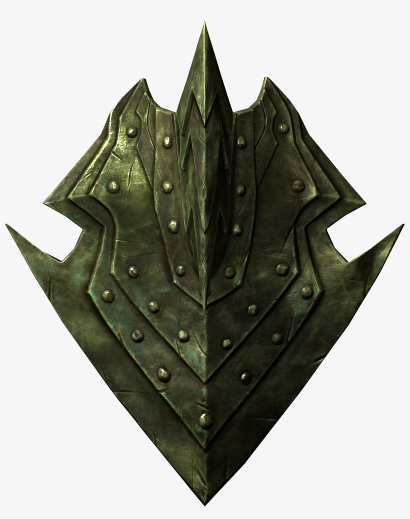 The Front Of An Orcish Shield - Orcish Shield Skyrim, transparent png download