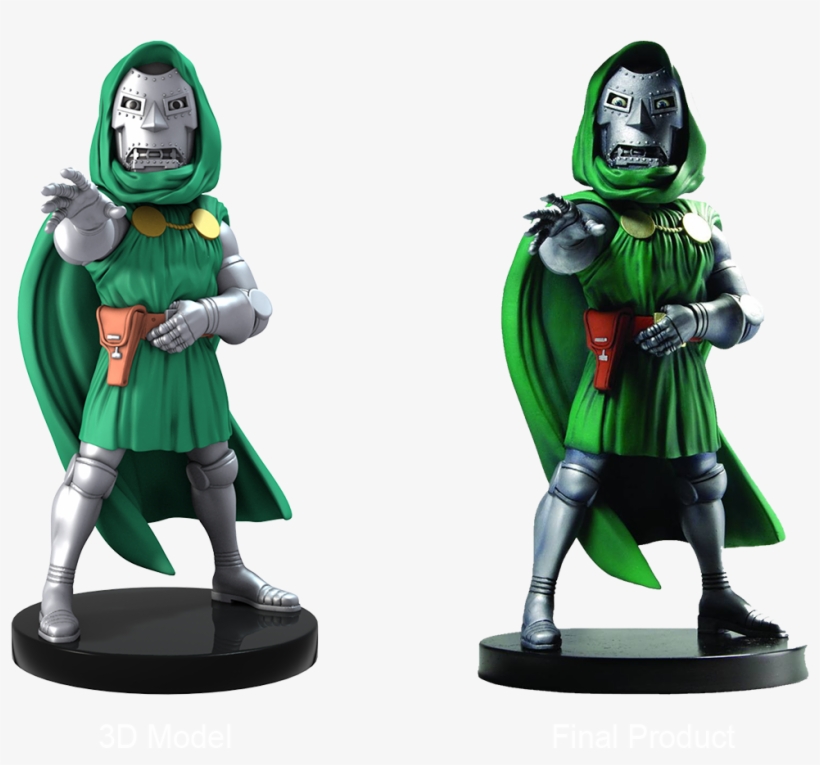 Doom-main - Fantastic 4 - Dr. Doom Classic Xl Headknocker, transparent png download