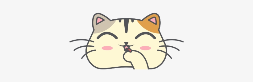 Kitty Emoji Lite Messages Sticker-1 - Emoji, transparent png download