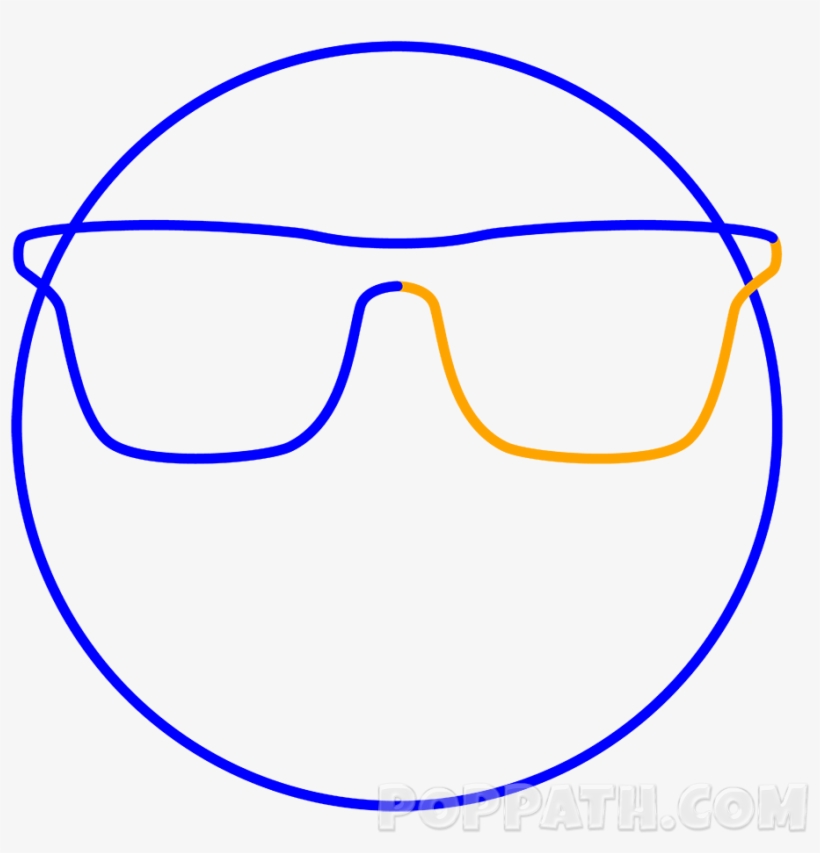 Now Its Time To Complete The Glasses And Draw The Right - Horizon Observatory, transparent png download
