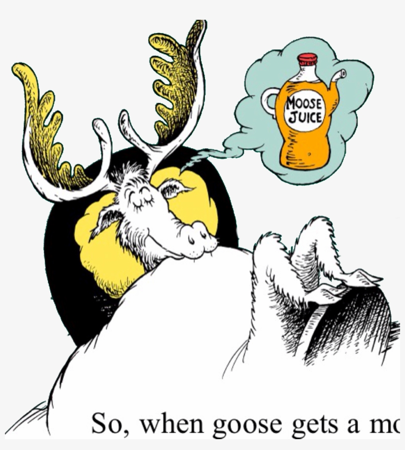 Moose - Png - Dr Seuss Sleep Book Moose Juice, transparent png download